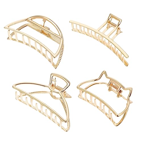 VICASKY 4stücke Haarklammer Metall Für Frauen Mit Haarspange Für Make-up Und Baden Haar Zubehör Praktisch Und Elegant Geeignet Für Verschiedene Frisuren Und Anlässe von VICASKY