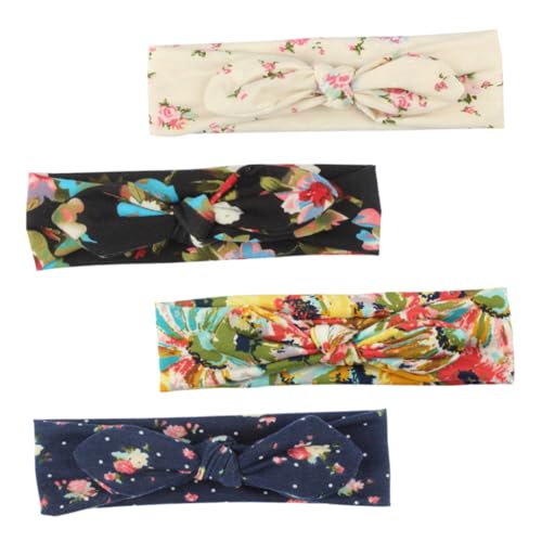 VICASKY 4stücke Stirnbänder Für Frauen Aus Weichem Verstellbar Mit Hasenohren-design Elastische Haarbänder Als Kopfbedeckung Als Haarschmuck Kleber von VICASKY