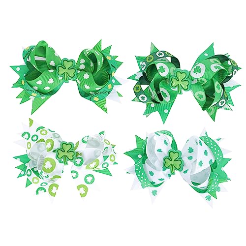 VICASKY 4stücke Kleeblatt Dekorative Haarspangen Für Festival Kopf Dekor Junge Mädchen Erwachsene Haarnadeln Saint Patricks Day Haar Zubehör von VICASKY
