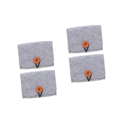 VICASKY 4 Stück Kompakte Filz Aufbewahrungstasche für Ätherische Öle Flaschen Reise Organizer Tragetasche Kleine Leichte Tragetasche für Rollerflaschen für Outdoor und Unterwegs VICASKY 4 Stück Kompakte Filz Aufbewahrungstasche für Ätherische Öle Flaschen Reise Organizer Tragetasche Kleine Leichte Tragetasche für Rollerflaschen für Outdoor und Unterwegs von VICASKY