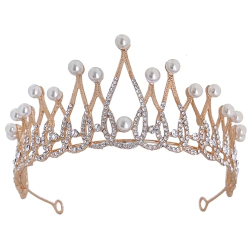 VICASKY 4 Stück Kristallverzierte Braut Tiara Krone Stirnband Eleganter Haarschmuck für Hochzeit Geburtstag Festliche Anlässe Leicht Tragebares Strahlendes Accessoire für Damen und Mädchen von VICASKY