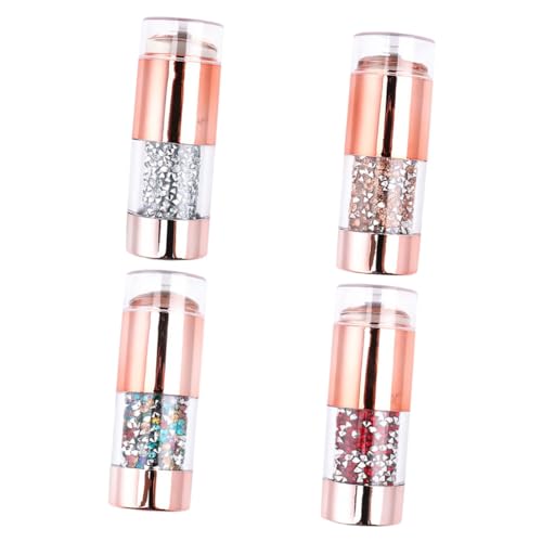 VICASKY 4 Stück Nagelkunst Stempel Doppelseitiger Nagelstempel Langlebiges Nagelstempel Werkzeug für Maniküre Einfach zu Verwenden für Kreative Designs von VICASKY