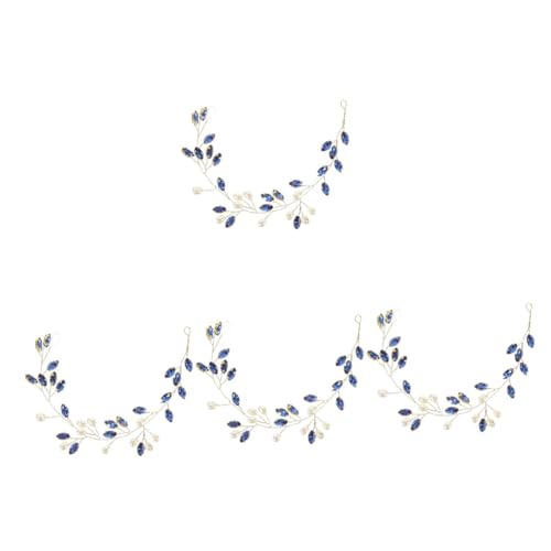 VICASKY 4 Stück Perlen und Strass Hochzeits Haarband Damen Weiches Leichtes Braut Stirnband mit Zartem Design Handgefertigtes Haarschmuck Accessoire für Hochzeit und Festliche Anlässe von VICASKY