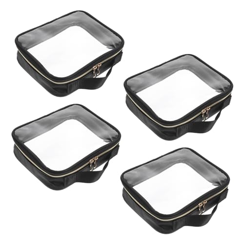 VICASKY 4stücke wasserdichte Transparente Tasche Mit Reißverschluss Reise-Kosmetiktasche Aus PVC Für Make-up Und Toilettenartikel Tragbarer Organizer Für Frauen von VICASKY