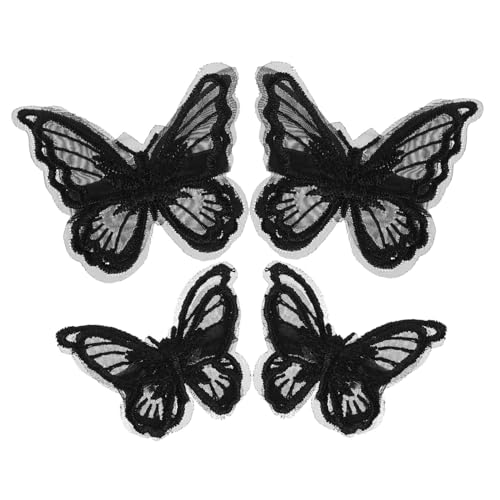 VICASKY 4stücke Schmetterlings-haarspangen Aus Spitze Mit Stickerei Netz-haarnadeln Für Mädchen Haarschmuck Für Hochzeiten Und Geburtstage von VICASKY