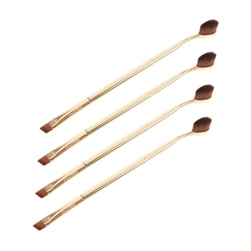 VICASKY 4 Stück Teiliges Concealer Pinsel Doppelseitig Ergonomisch Geformt für Augenbrauen Foundation Concealer Vielseitig Einsetzbar für Creme Puder Flüssigkeit Make Up Tools Damen von VICASKY