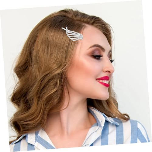 VICASKY 4 Stück Teiliges Glitzernde Wasserstein Flügel Haarklammern Filigrane Damen Haarspangen mit Strahlendem Glanz Eleganter Haarschmuck für Mädchen Party Karneval Weihnachten von VICASKY