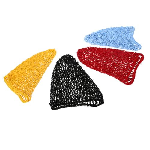 VICASKY 4 Stück Teiliges Haarnetz Damen aus Leichtem Rayon Gehäkeltes Atmungsaktives Dutts Netz für Haare Schlafen und Alltag Vielseitige Haarschutzabdeckung für Verschiedene Frisuren von VICASKY