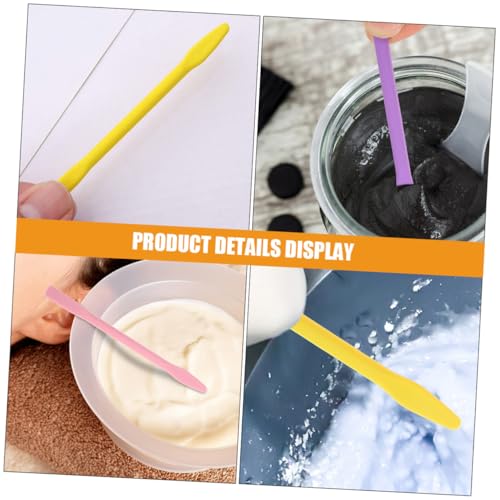 VICASKY 4 Stück Teiliges Silikonbeschichtete Rührstäbe Wiederverwendbar für Epoxidharz Kosmetik Gesichtsmaske Ergonomisch Praktisch Vielseitig für DIY Mischungen Reisen Wiederverwendbar von VICASKY
