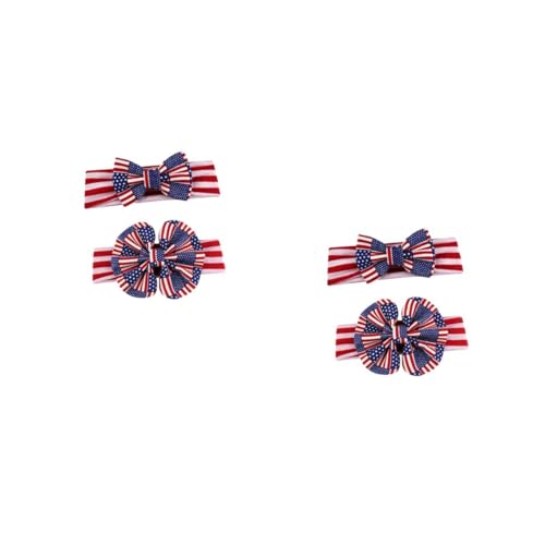 VICASKY 4 Stück Teiliges Stirnband mit Amerikanischer Flagge Rutschfestes Haarschmuck für Mädchen Bowknot Haarband Geeignet für Unabhängigkeitstag Partys und Alltag VICASKY 4 Stück Teiliges Stirnband mit Amerikanischer Flagge Rutschfestes Haarschmuck für Mädchen Bowknot Haarband Geeignet für Unabhängigkeitstag Partys und Alltag von VICASKY