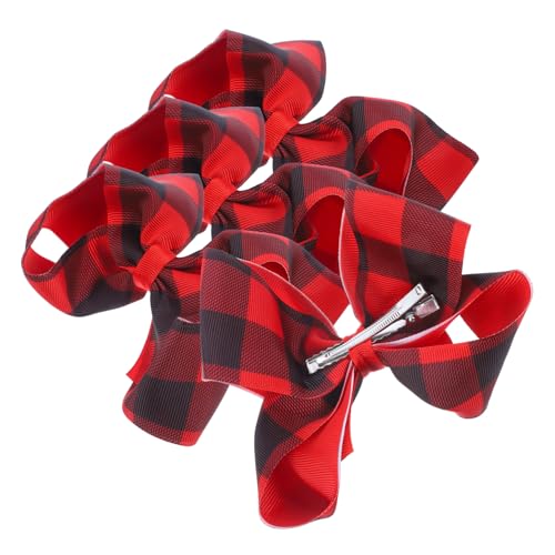 VICASKY 4 Stück Teiliges Weihnachtliche Haarschleifen Haarspangen für Damen und Mädchen Kleine Karierte Schleifen Süße und Leichte Haarclips Langlebiges Haarschmuck Accessoire für VICASKY 4 Stück Teiliges Weihnachtliche Haarschleifen Haarspangen für Damen und Mädchen Kleine Karierte Schleifen Süße und Leichte Haarclips Langlebiges Haarschmuck Accessoire für von VICASKY