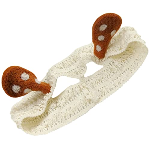 VICASKY 4 Stück Weihnachtsgeweih Stirnband kinder stirnband weihnachts verkleidung Neugeborenes Stirnband haarband weihnachtsdeko elastisches Haarband Weihnachtshaarband Stoff von VICASKY