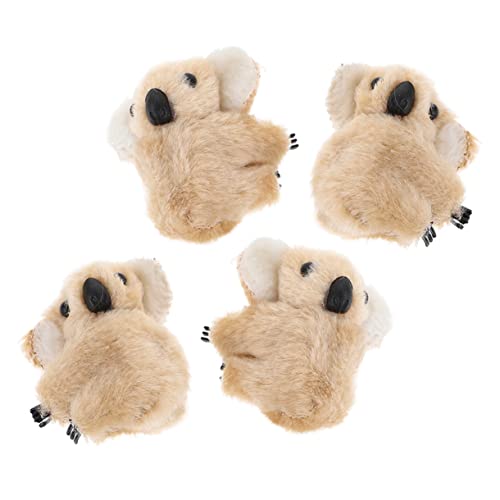 VICASKY 4 Stücke Kawaii Haarclips für Mädchen Plüsch Haarspangen Satz Niedliche Haarnadeln Haar Accessoires für Kinder für Partys und Cosplay von VICASKY