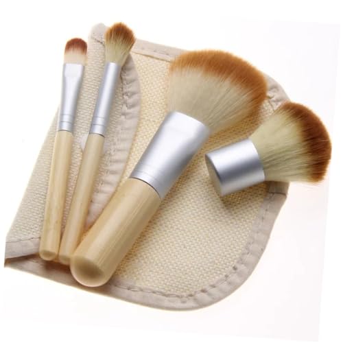 VICASKY 4 Stücke Make-up-pinsel-sets Gesichts- Rougepinsel Make-up-lidschatten Gesicht Schminkkasten Make -up -kit Für Frauen Make-up Pinsel Anzüge Lidschatten Pinsel Puderpinsel Hölzern von VICASKY