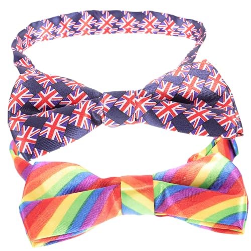 VICASKY 4 Teiliges Regenbogen Fliegen Set mit Verstellbarem Band Pride Dekoration für Party und Festival Bunte Accessoires für Männer und Frauen Geeignet für Feierlichkeiten und Lgbtq VICASKY 4 Teiliges Regenbogen Fliegen Set mit Verstellbarem Band Pride Dekoration für Party und Festival Bunte Accessoires für Männer und Frauen Geeignet für Feierlichkeiten und Lgbtq von VICASKY