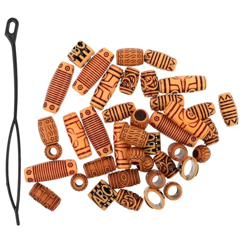 VICASKY 40 Stück Vintage-haarperlen: Großes Loch, Europäische Dreadlock-haar-bart- -lose Perlen, Schmuckzubehör, Ornament Für Und Männer, Armband-halskettenherstellung VICASKY 40 Stück Vintage-haarperlen: Großes Loch, Europäische Dreadlock-haar-bart- -lose Perlen, Schmuckzubehör, Ornament Für Und Männer, Armband-halskettenherstellung von VICASKY