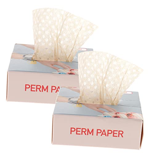 VICASKY 400stücke Dauerwellen-endverpackungen Aus Papier Handgelenkpapierspender Für Salon Und Heimgebrauch Haarstyling-endwickel Und Papier Für Dauerwellen von VICASKY