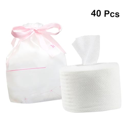 VICASKY 40stücke Einweg Make-up Entferner Wischens Dual-use Gesicht Handtuch Frauen Kosmetiktücher Baumwolle Für Reisen Und Geschäftsreisen von VICASKY