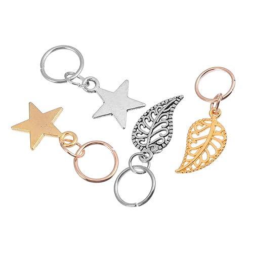 VICASKY 40stücke Haarschmuck Ringe Und Für Haardekoration Charmante Dangle Nail Art Charms Für Zöpfe Hochzeiten Und Partys von VICASKY