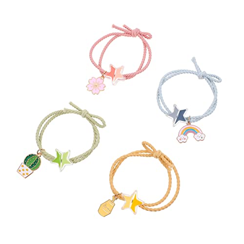 VICASKY 4 Stück Haarseile Für Frauen Einzigartige Haarbänder Zarte Pferdeschwanzhalter – Elastische Haargummis Für Mädchen von VICASKY