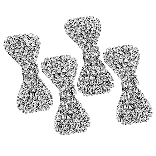 VICASKY 4Stücke Haarbogenclip Strasssteine Teiliges Eleganter Haarschmuck für Damen Hochzeiten Geburtstagsfeiern und Besondere Anlässe Funkelnde Haaraccessoires von VICASKY