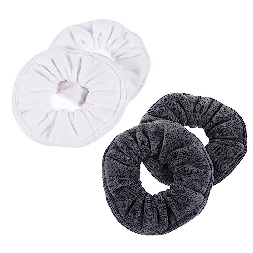 VICASKY 4stücke Teiliges Absorbierender Mikrofaserscrunchies Für Haar Elastische Haargummis Für Schnelles Trocken Und Styling Für Dicken Und Lockigen Haartyp Für Damen Und Mädchen von VICASKY