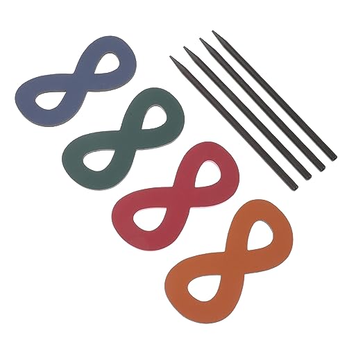 VICASKY 4stücke Haarspange Aus Leder Für Pferdeschwanz Leder Haar Stick Mit Inhaber Haarnadel Für Frauen Und Mädchen Langlebig Und Robust von VICASKY