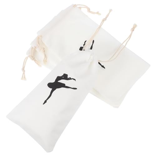VICASKY 4stücke Ballettschuhtasche Aus Canvas Mit Kordelzug Für Damen Und Mädchen Leicht Zu Reinigen Und Vielseitig Einsetzbar Als Schuhaufbewahrungstasche von VICASKY