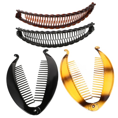 VICASKY 4stücke Bananen-haarspangen Für Frauen Und Mädchen Große Styling-haarspangen Haarspangen Zum Befestigen Von Dickem Und Lockigem Haar von VICASKY