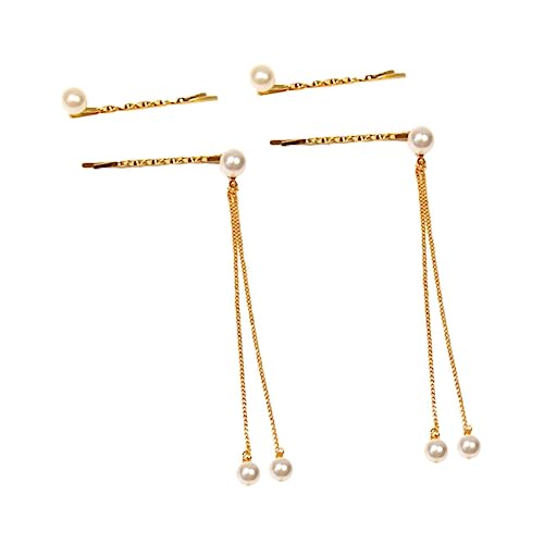 VICASKY 4stücke Haarnadel Mit Perle Und Quaste Dekorativ Für Frauen Accessoire Für Kopfschmuck Handwerklich von VICASKY