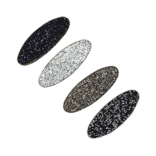 VICASKY 4stücke Haarspangen Für Junge Mädchen Mädchen Mit Design Metall Snap Haarnadeln in Verschienden Farben Ovale Form Für Alltag Und Festivals von VICASKY
