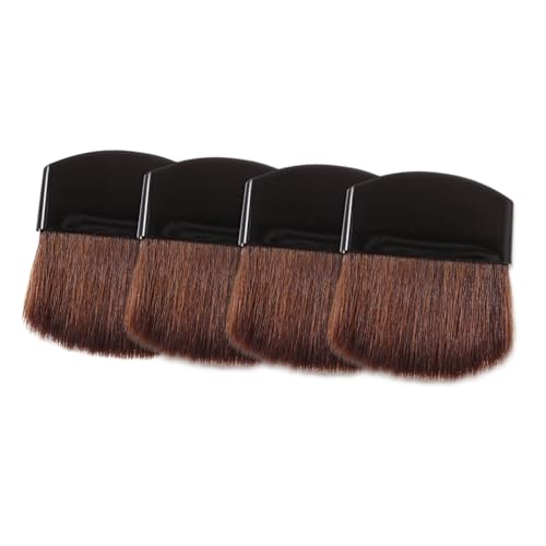 VICASKY 4stücke Hochwertiges Make-up-pinselset Für Puder Und Highlighter Mini-handschminkpinsel Für Frauen Und Mädchen Für Unterwegs Und Reisen Mit Weichen Borsten Und Praktischem Griff von VICASKY