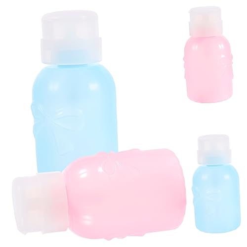 VICASKY 4stücke Nagellackentferner Pumpe Flaschen Leere Spender Push-down Pumpe Spender Für Nagelentfernung Make-up-entferner-flasche Tragbar von VICASKY