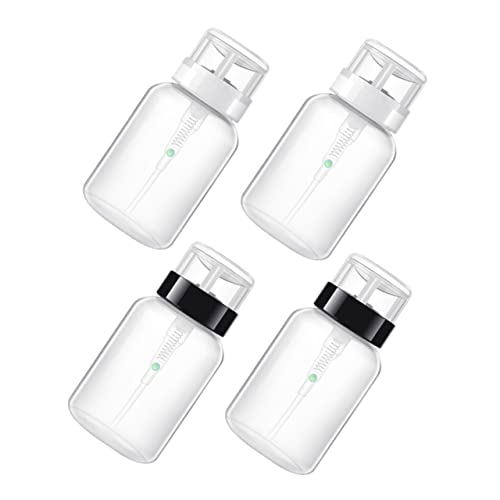 VICASKY 4stücke Nagellackentferner Pumpflasche Push-down-flaschen Plastikflasche Für Nailart Und Make-up Entferner von VICASKY