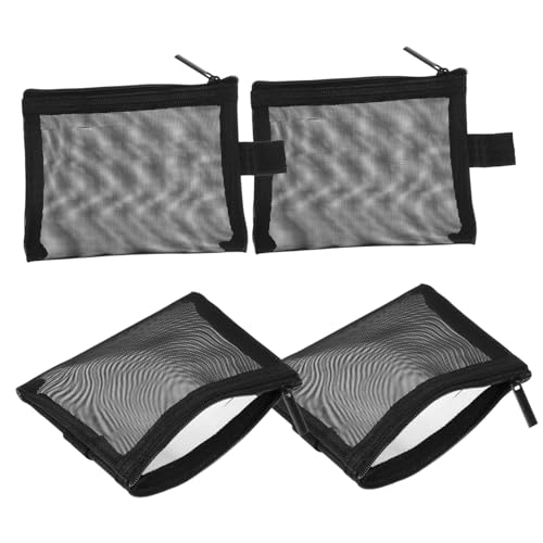 VICASKY 4stücke Netz-Kosmetiktasche Tragbare Kosmetik-Aufbewahrungstasche Atmungsaktive Make-up-Tasche Für Reisen Zur Aufbewahrung Von Kosmetika Schreibwaren Und Anderen Kleinigkeiten von VICASKY
