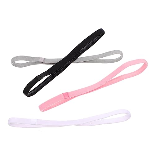 VICASKY 4stücke Rutschfeste Silikon Sport-stirnbänder Für Damen Und Herren Elastische Atmungsaktive Haarbänder Für Yoga Laufen Fitness Und Training Für Aktiven Lebensstil von VICASKY