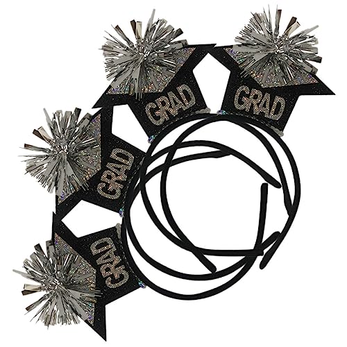 VICASKY 4stücke Stirnband Zur Abschlussfeier Stirnbänder Zum Abschluss Haarreif Für Abschluss Haarband Für Abschlussfeier Abschlussdekoration Haarschmuck Haarspange Abschlussschmuck von VICASKY