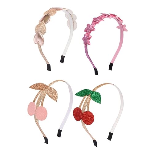 VICASKY 4stücke Haarreif Kinder Kopfschmuck Party Haaraccessoire Glitzernd Und Rutschfest Geeignet Für Cosplay Und Kindergeburtstage Leicht Und Farbenfroh Fotorequisit Für von VICASKY