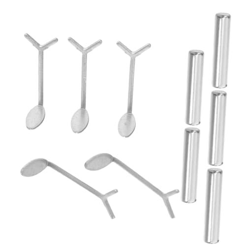 VICASKY 5 Sätze Herzförmige und Zylindrische Magnetstäbe für Cat Eye Nagellack Nail Art Tool mit Gabel-förmigen Führungsstäbchen Tragbares DIY Maniküre für Salon und Zuhause von VICASKY