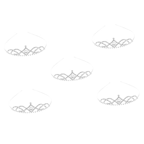 VICASKY 5 Stück Brautkrone für Hochzeit Filigrane Tiara mit Funkelnden Kristallen Leichtes Langlebiges Legierungsmaterial Eleganter Haarschmuck für Frauen und Mädchen für Hochzeit von VICASKY