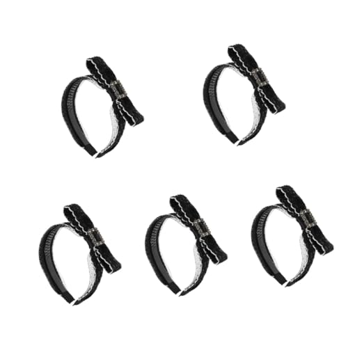 VICASKY 5 Stück Breites Damen Haarband mit Schleife Modisches Haarschmuck für Teenager Mädchen Leichtes und Stirnband für Hochzeit Geburtstag Party und Alltag Vielseitiges Accessoire von VICASKY