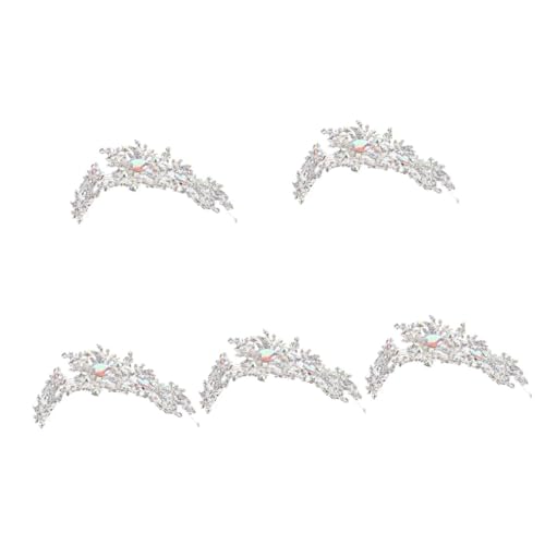 VICASKY 5 Stück Goldfarbener Haarkamm mit Funkelnden Strasssteinen Leichter und Langlebiger Brautschmuck für Frauen Dekorativer Haarschmuck für Hochzeiten Eleganter Haarkamm Clip für von VICASKY