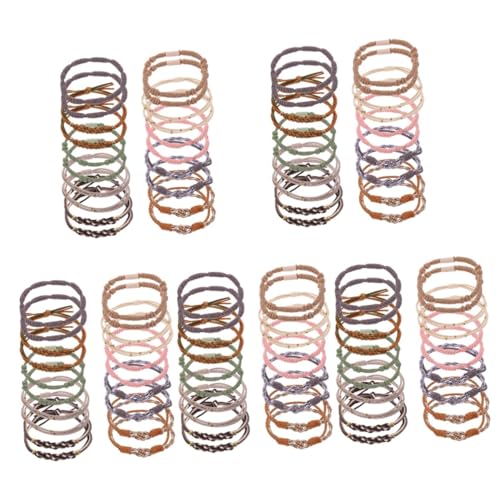 VICASKY 5 Stück Hochelastische Knot Hair Ties Set aus Nylon Strapazierfähige Haargummis für Dickes Haar Modische Haarbänder als Armband Geeignet Vielseitig für Damen und Mädchen Schonend VICASKY 5 Stück Hochelastische Knot Hair Ties Set aus Nylon Strapazierfähige Haargummis für Dickes Haar Modische Haarbänder als Armband Geeignet Vielseitig für Damen und Mädchen Schonend von VICASKY