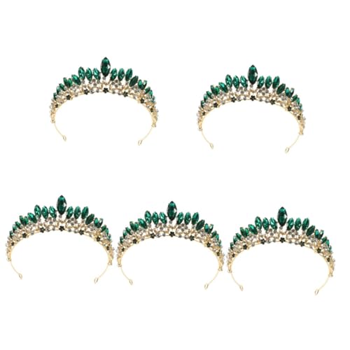 VICASKY 5 Stück Hochzeit Braut Tiara Strass Krone Stirnband mit Funkelnden Kristallen Eleganter Haarschmuck für Damen Geburtstagsfeier Festliche Anlässe Brautjungfern Accessoire von VICASKY