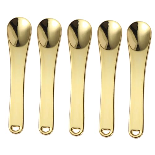 VICASKY 5 Stück Kosmetikspatel Mini aus Langlebiger Wiederverwendbare Beauty Löffel für Gesichtspflege und Cremeapplikation Hygienisch Praktisch für Teens und Make up Anwendungen von VICASKY