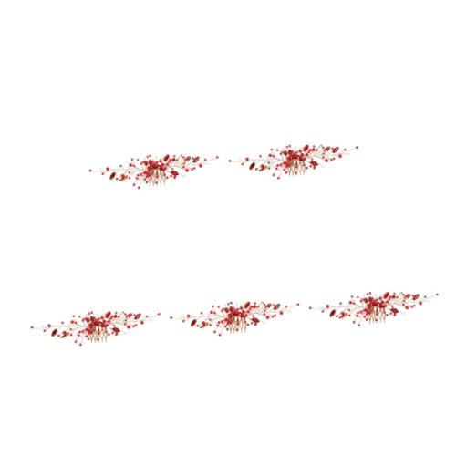 VICASKY 5 Stück Kristallbesetzter Braut Haarkamm mit Strass Leichter Schmuck mit Stabilem Steckkamm Hochzeits Haaraccessoire für Damen und Bräute Handgefertigtes Rotes Kopfstück VICASKY 5 Stück Kristallbesetzter Braut Haarkamm mit Strass Leichter Schmuck mit Stabilem Steckkamm Hochzeits Haaraccessoire für Damen und Bräute Handgefertigtes Rotes Kopfstück von VICASKY