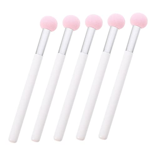 VICASKY 5 Stück Make Up Schwamm Runde Foundation Schwämme Hautfreundliche Puderquaste für Damen Waschbare Make Up Applikatoren für Natürliches Finish für Concealer und Grundierung von VICASKY