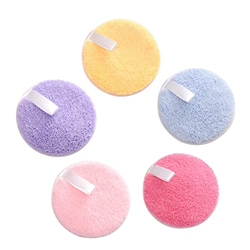 VICASKY 5 Stück Make-up-Entferner-Pad Gesicht machen Schwämme runde Abschminkpads handtücher Make-up-Applikatorpads wiederverwendbares Abschminkpad Hydrophiler Nicht-Latex von VICASKY