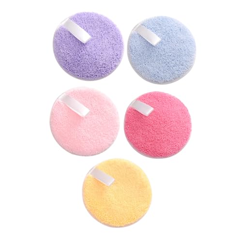 VICASKY 5 Stück Make-up-Entferner-Pad waschbare Make-up-Entfernung Puderquaste fürs Gesicht handtücher Make-up-Applikatorpads Gesichtswaschpuff Hydrophiler Nicht-Latex von VICASKY