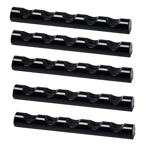 VICASKY 5 Stück Nagelpinselhalter Kunststoff Organizer Nagelkunst Werkzeughalter Schwarz für Nagellackstifte Nail Art Stifte Nail Salon Supply von VICASKY
